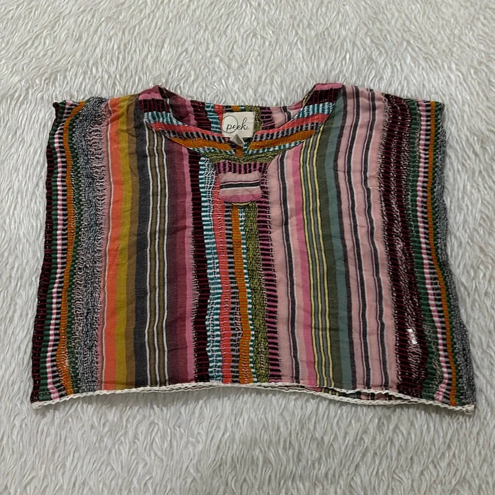 Peek kids boho multi colored top size small - Picture 1 of 7